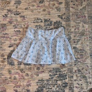 Altar'd State Blue  Skater Mini Skirt